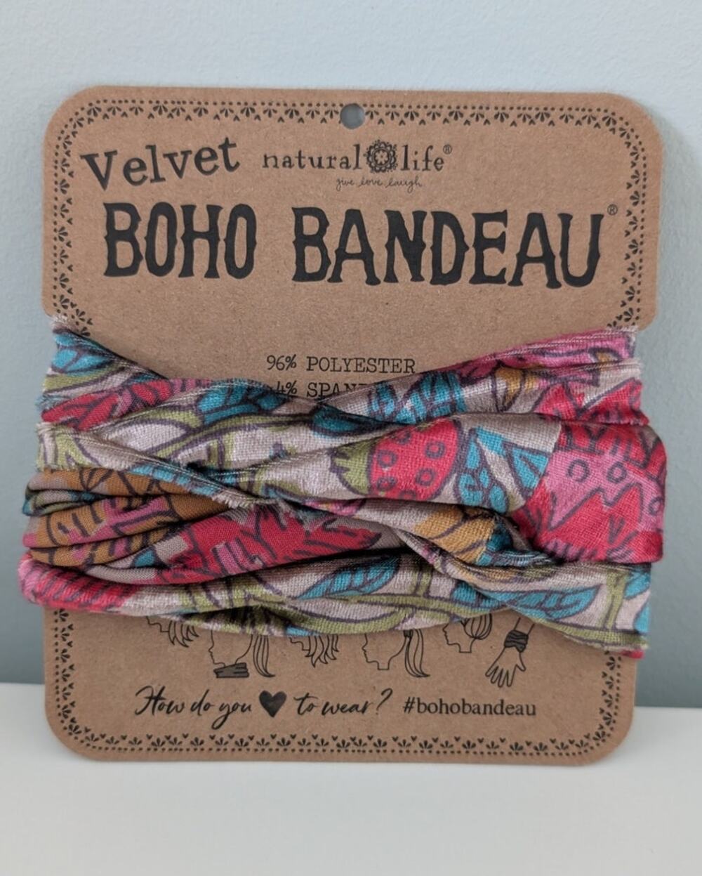 Natural Life Velvet Boho Bandeau NEW!